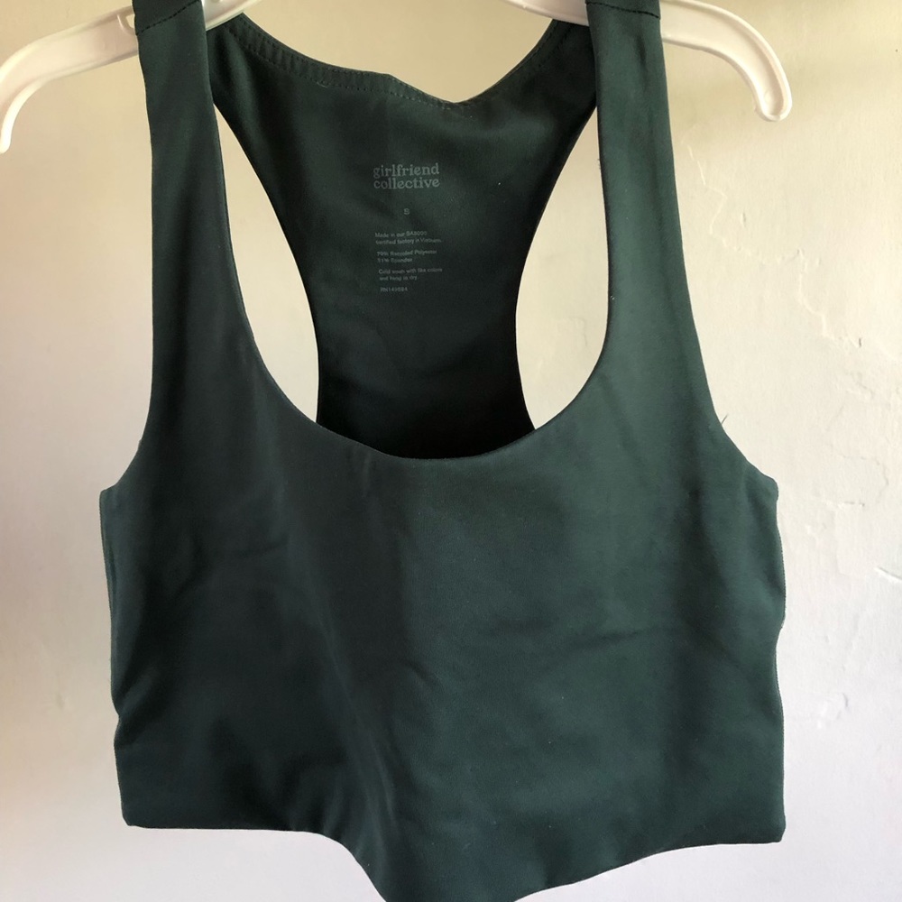 Girlfriend Collective moss green sports bra - Paloma